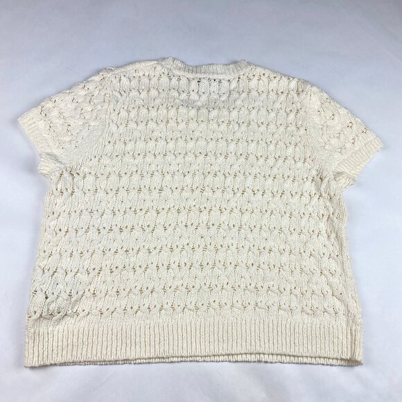 NWT Madewell Carrington Sweater Tee Women's Size Small Cream - Picture 4 of 12
